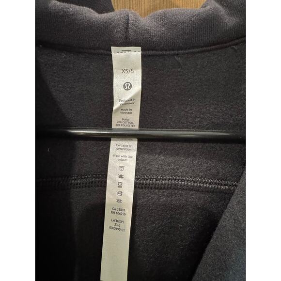 NWT Lululemon Scuba Oversized Short-Sleeve Pullover Black Size XS/S - Picture 10 of 10